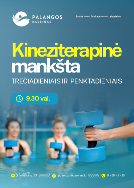 Kineziterapinė mankšta Palangos baseine