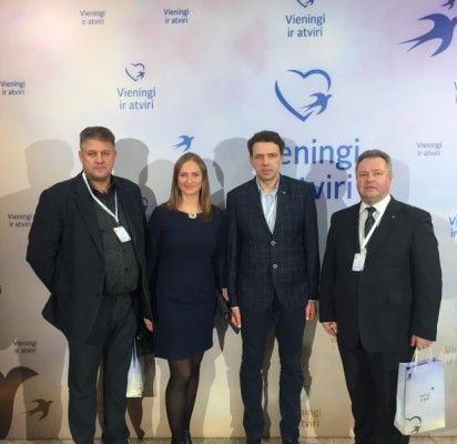 Vaidas Šimaitis, TS-LKD Klaipėdos regiono koordinatorėRasa Petrauskienė, Donatas Elijošius ir Dainius Želvys.