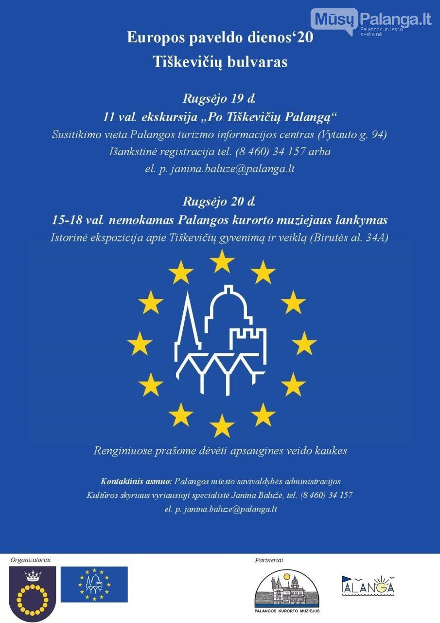 Palangoje vyks Europos paveldo dienos renginiai