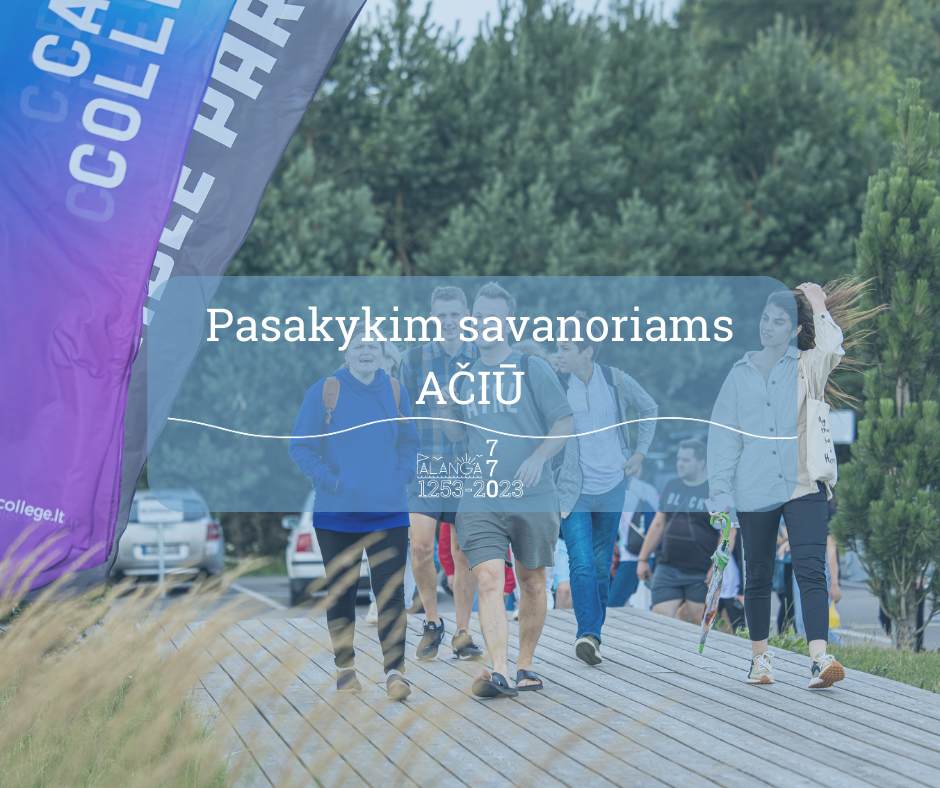 Palangos kultūros ir jaunimo centras kviečia padėkoti kurorto savanoriams