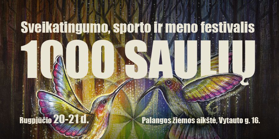 Nemokamas sveikatingumo ir meno festivalis „1000 saulių“