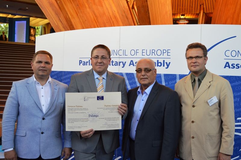 Iš kairės: M. Skritulskas, Š. Vaitkus, R. A. Kirstukas, R. Trautmanas