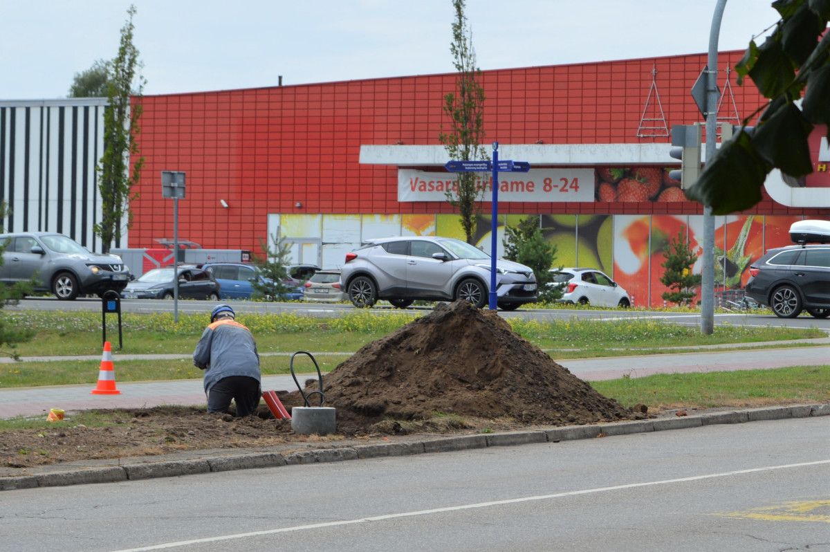 Mieste atnaujinama gatvių apšvietimo sistema