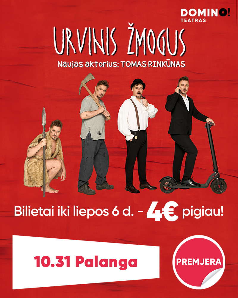 NAUJIENA! PREMJERA! Legendinė komedija „Urvinis žmogus“ pradeda naują etapą