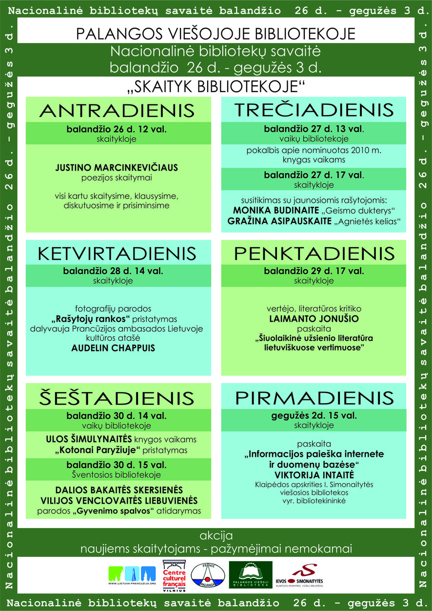 Nacionalinė bibliotekų savaitė