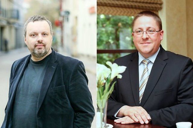 Andrius Užkalnis ir Palangos meras Šarūnas Vaitkus (Delfi nuotr.)