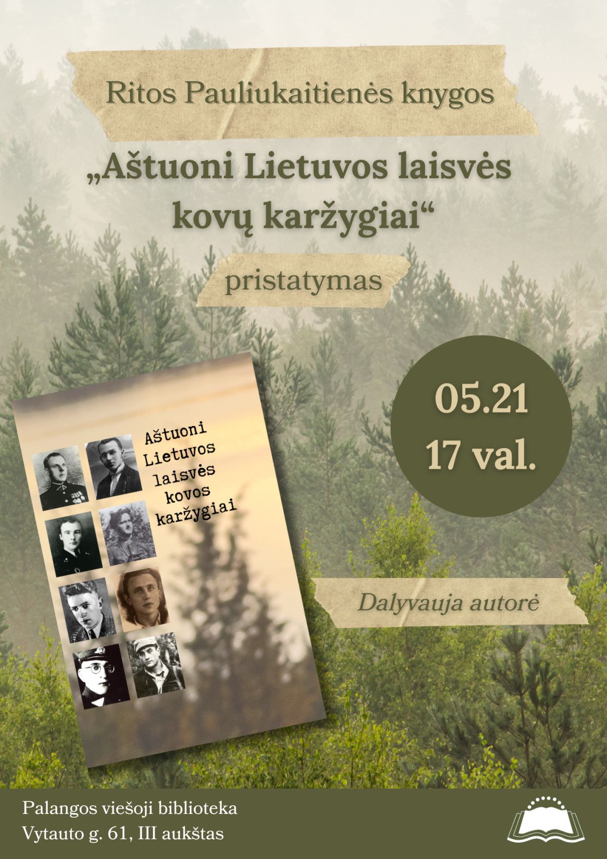 Ritos Pauliukaitienės knygos „Aštuoni Lietuvos laisvės kovų karžygiai“ pristatymas