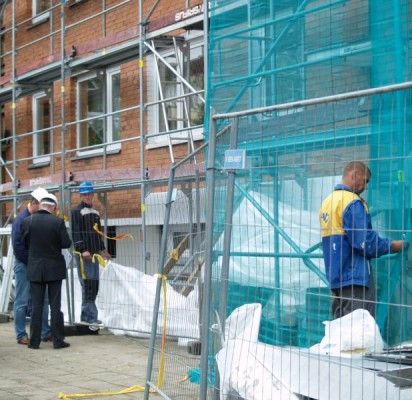 Prasidėjo pirmojo Palangoje dvidešimties butų gyvenamojo namo renovacija.