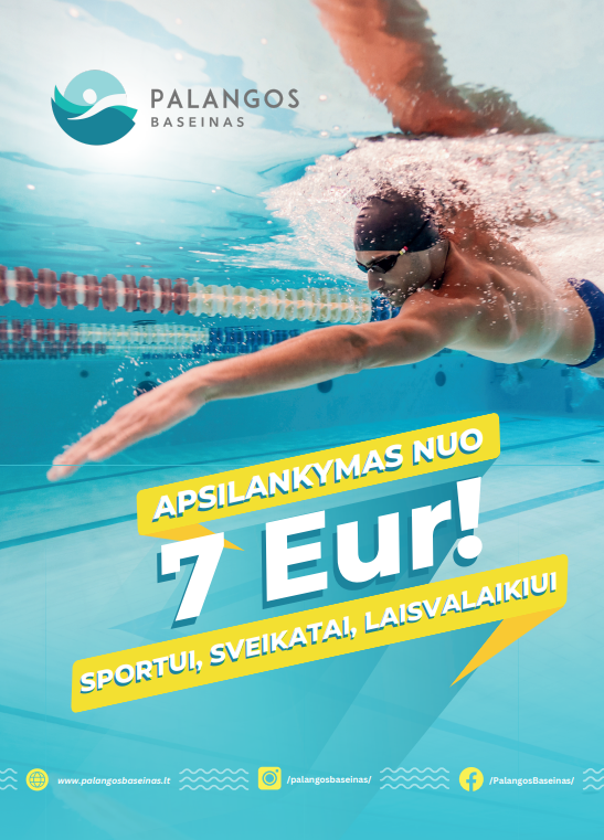 Apsilankymas Palangos baseine - nuo 7 eurų