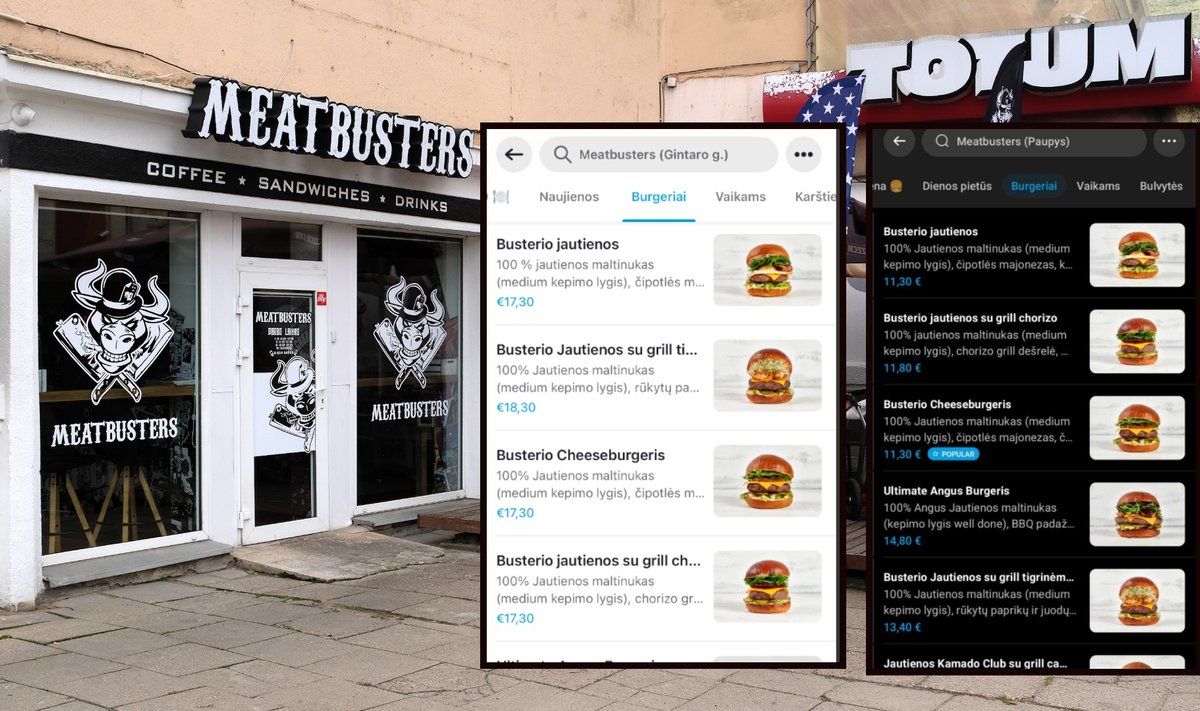 Kainų skirtumai „Meatbusters“ tinkle suglumino poilsiautoją. FOTO: Delfi ir ekrano nuotr.