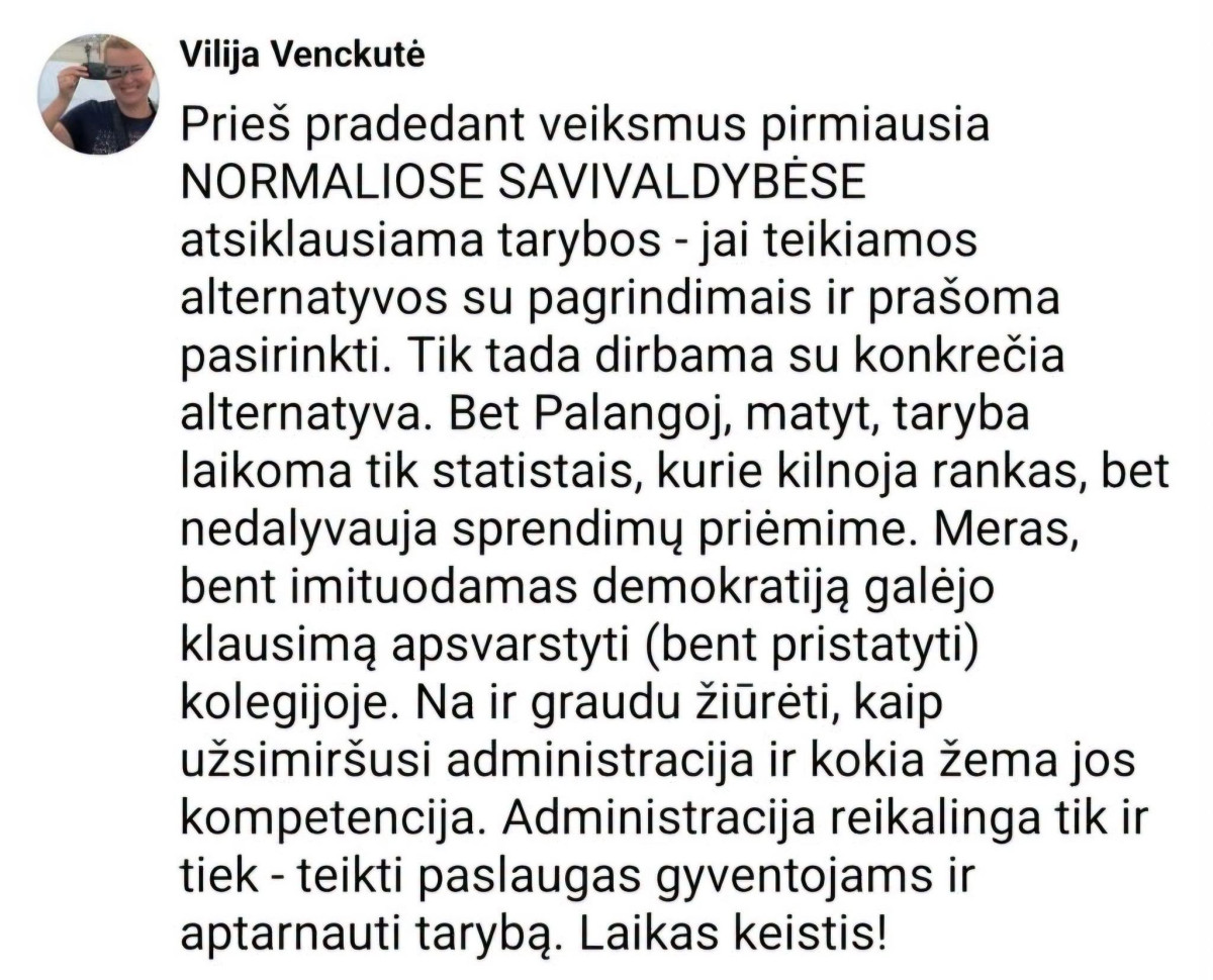 Iš Šarūno Vaitkaus "Facebook" puslapio