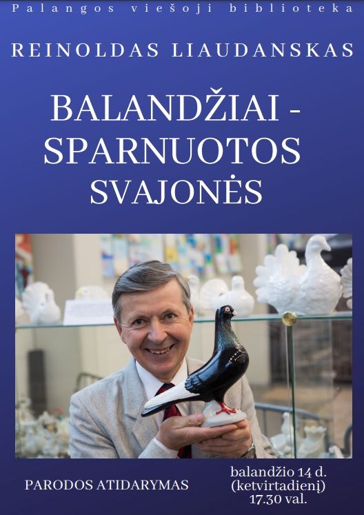 Balandį bibliotekoje apstu balandžių