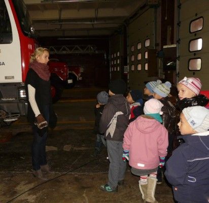 Akcija „Būk saugus, moksleivi“ Palangos gaisrinėje
