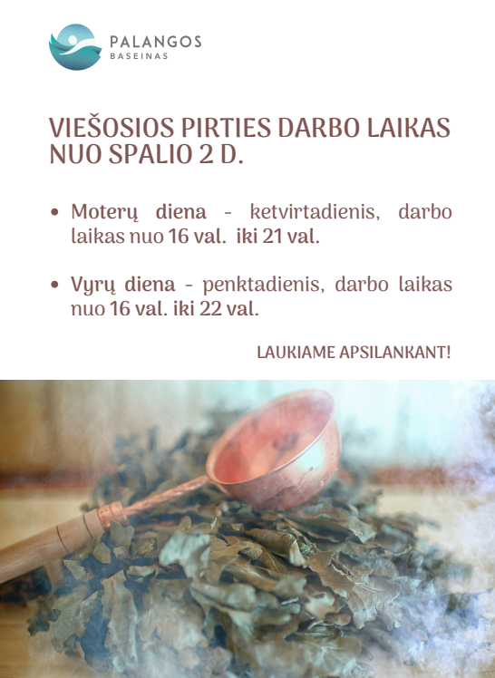 Viešosios pirties darbo laikas