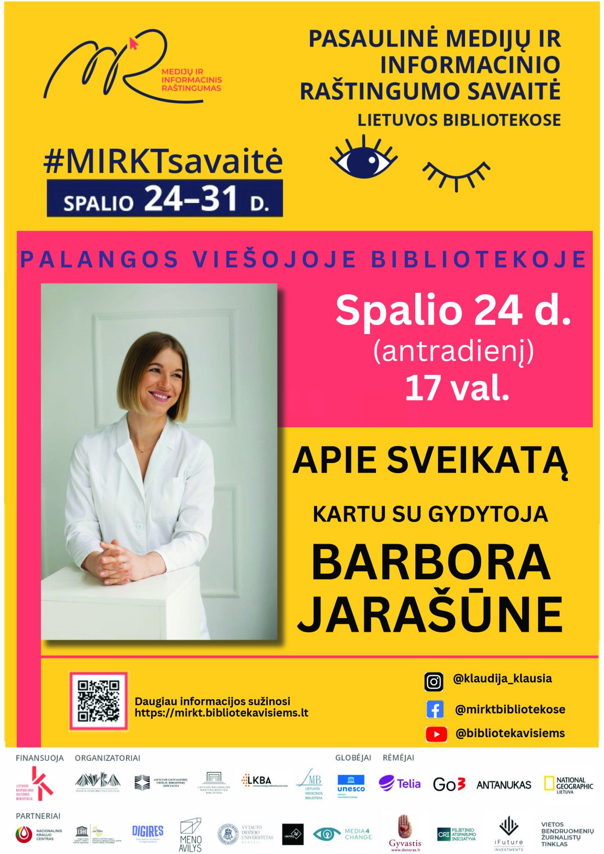 Gydytojos dietologės Barboros Jarašūnės paskaita