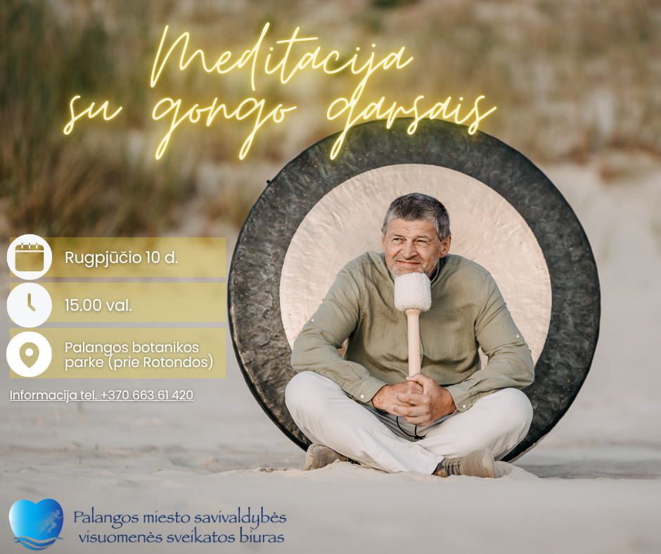 Meditacija su gongo garsais