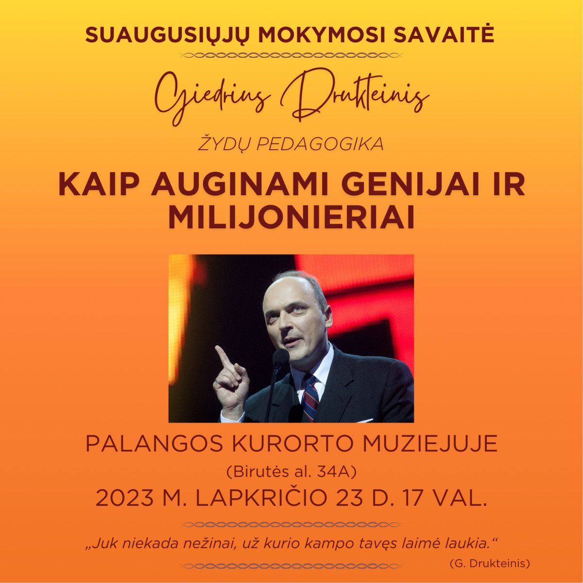Kurorto muziejus kviečia mokytis