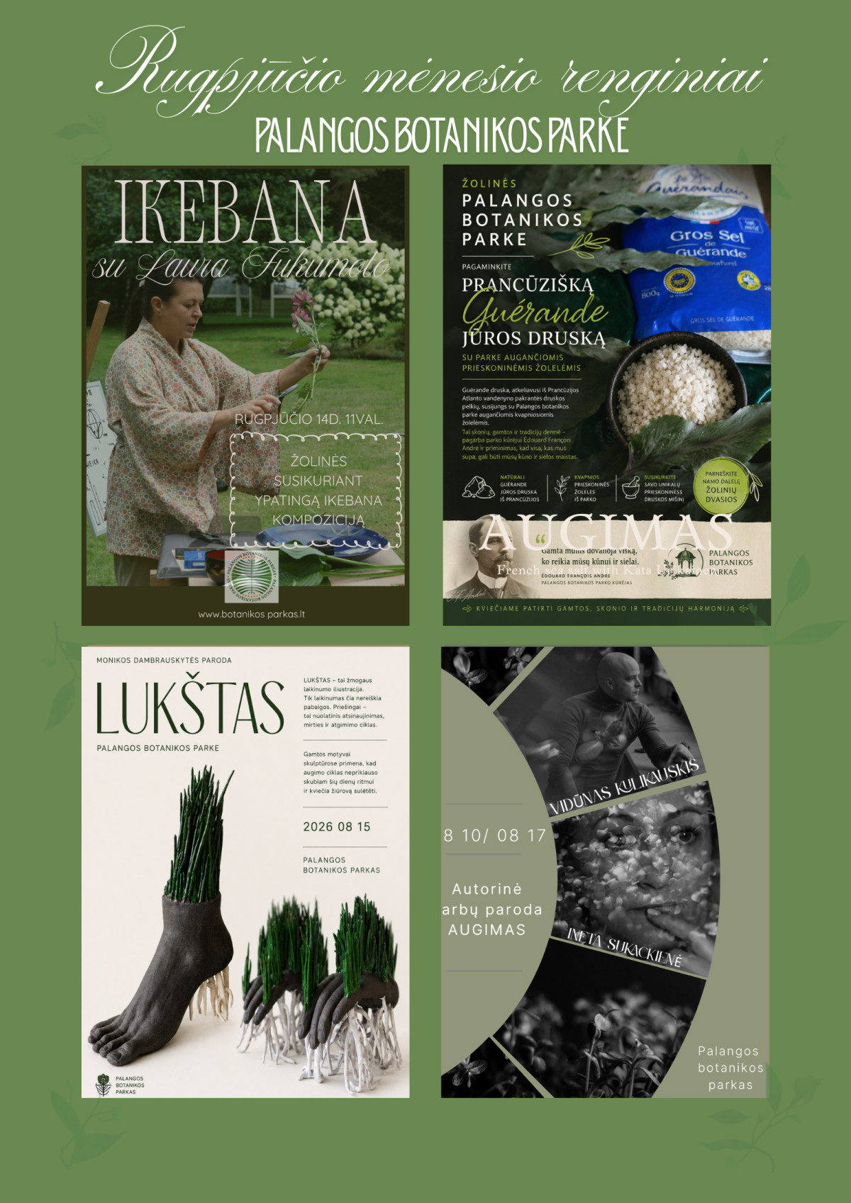 Žolinė Birutės parke – ypatinga gamtos, meno, skonio ir tradicijų savaitė