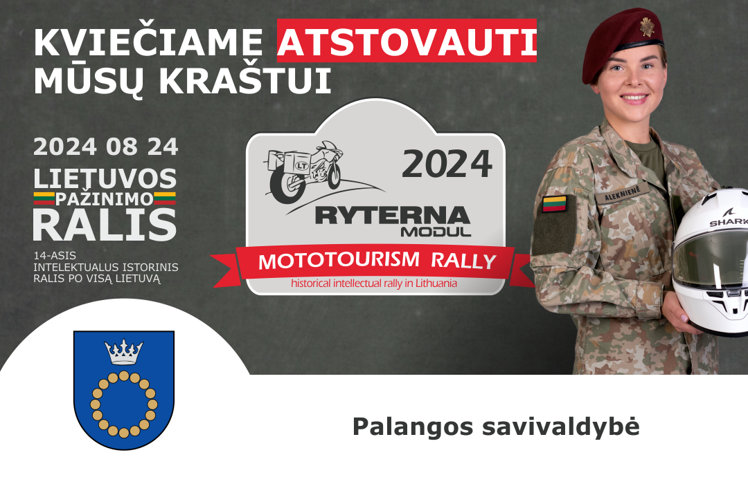 Kviečiame atstovauti Palangai intelektualioje kelionėje po Lietuvą Ryterna Modul Mototourism Rally