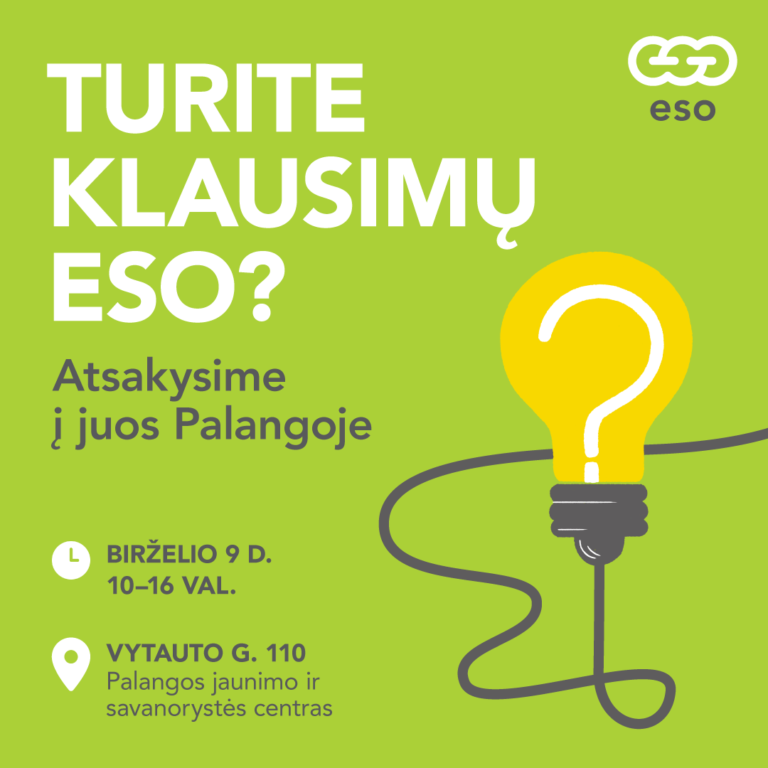 ESO kviečia palangiškius į gyvus susitikimus su specialistais