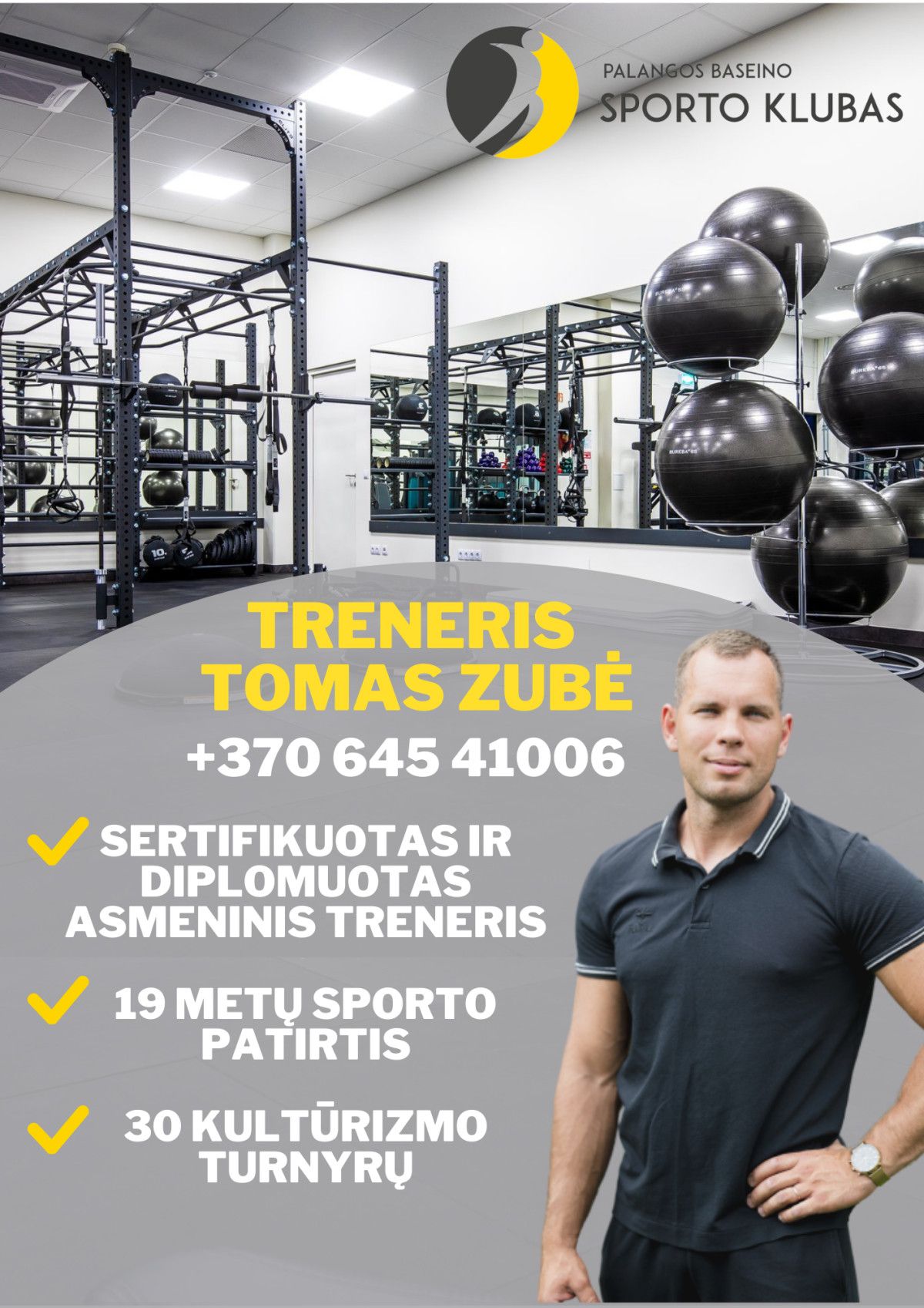 Asmeninės treniruotės Palangos baseino sporto klube