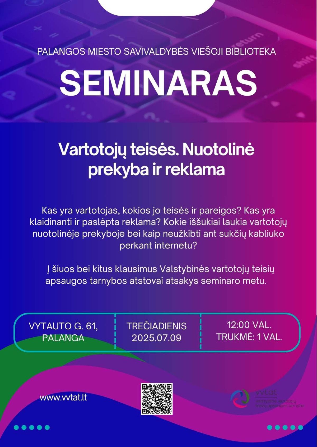 Paskaita „Vartotojų teisės. Nuotolinė prekyba ir reklama“