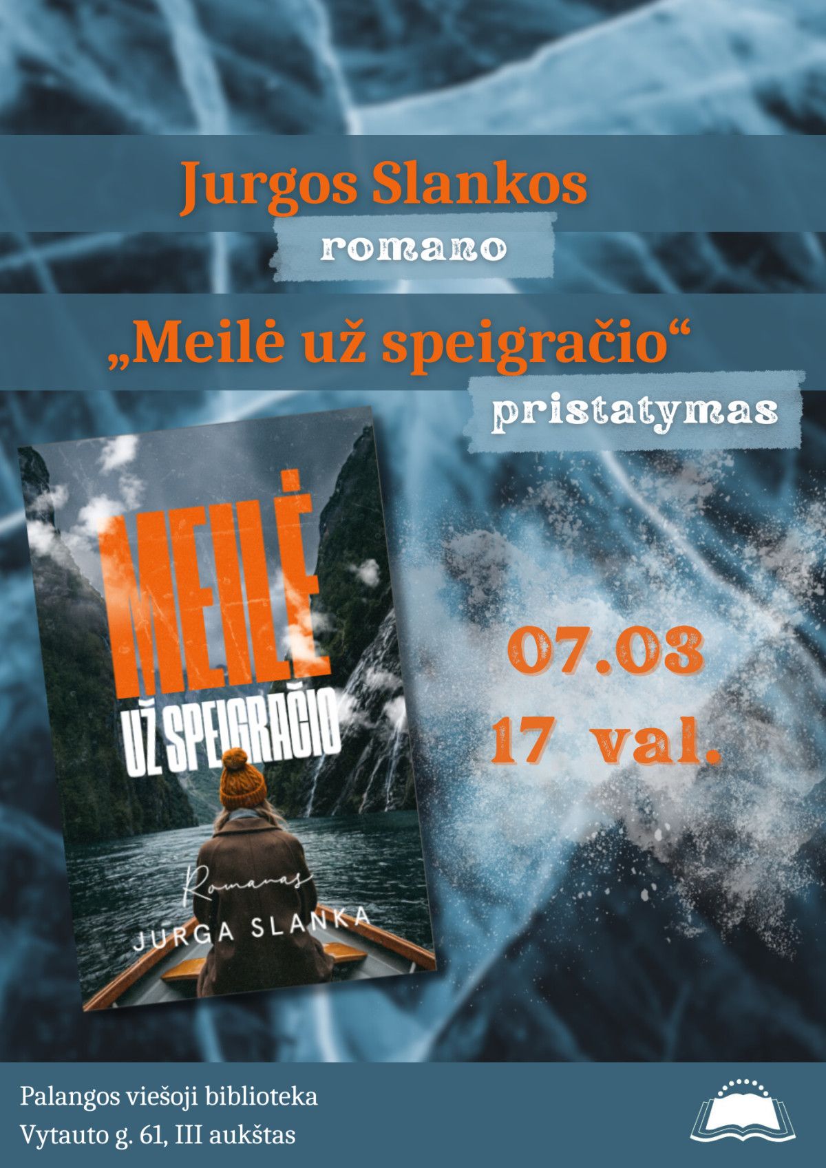 Jurgos Slankos romano „Meilė už speigračio“ pristatymas