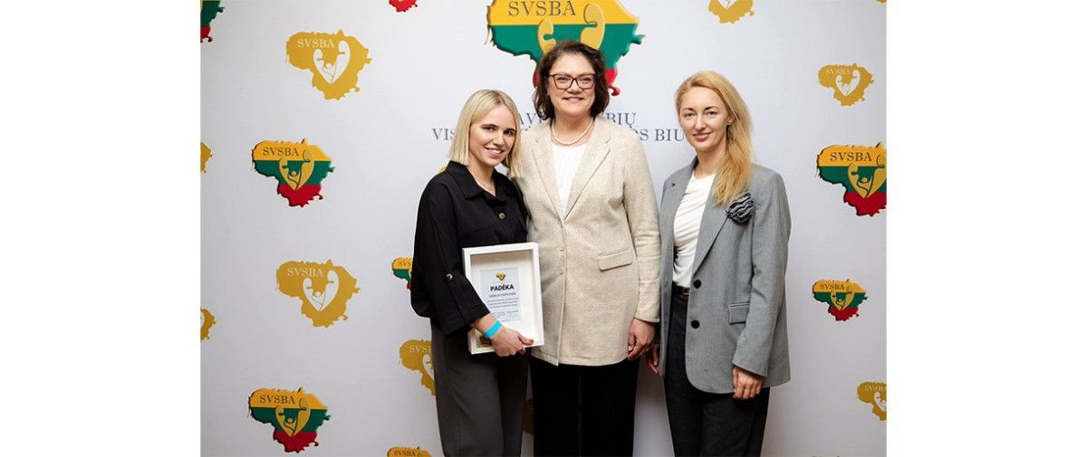 Palangos visuomenės sveikatos biuro specialistė Gabija Norvaišė pelnė Metų specialistės nominaciją