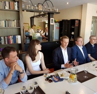 Gabrielius Landsbergis susitiko su Palangos verslininkais