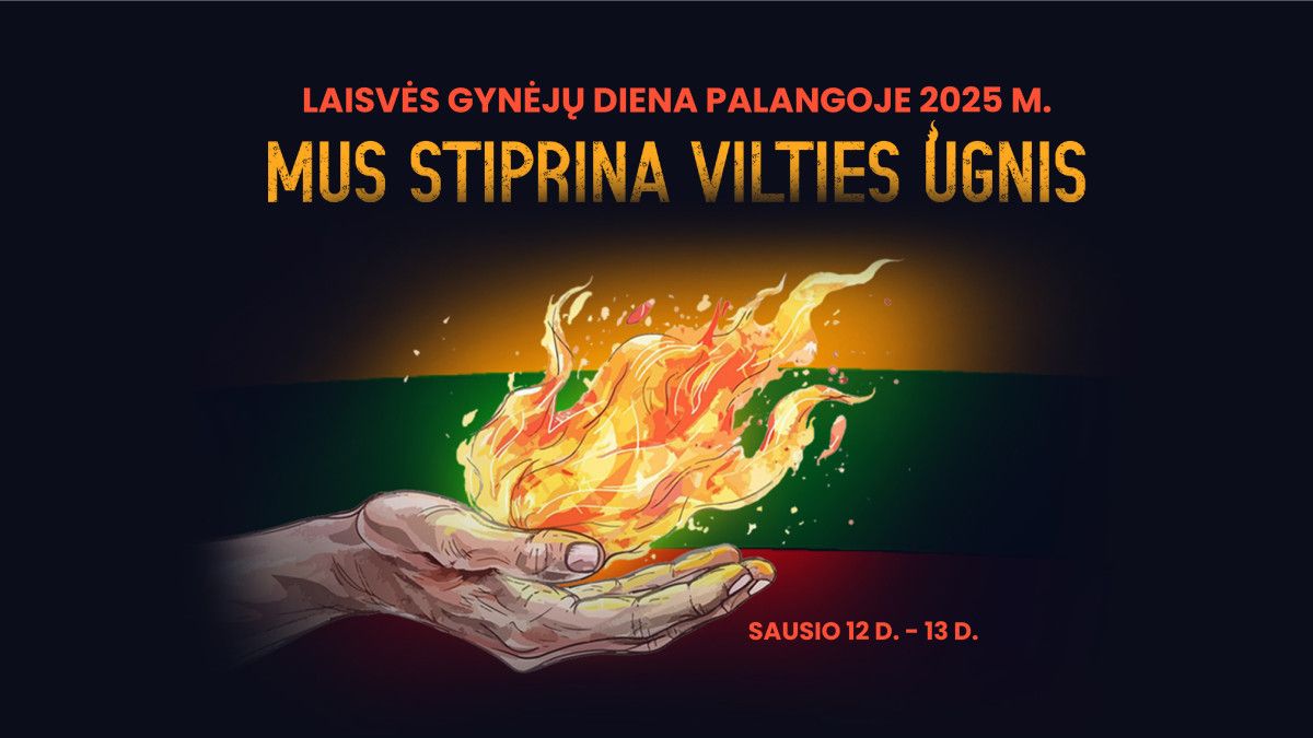 Laisvės gynėjų diena Palangoje 2025: „Mus stiprina vilties ugnis“