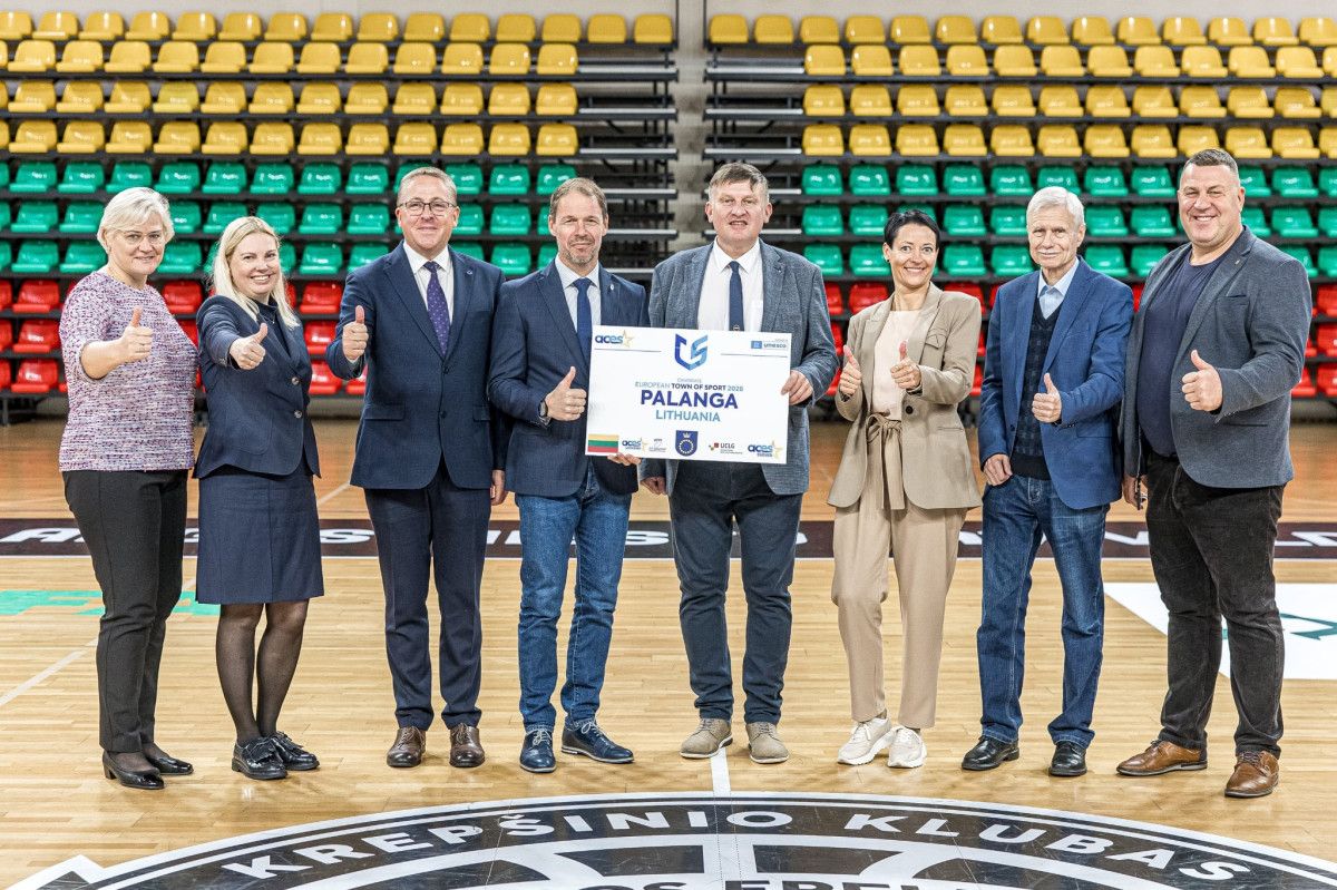 Europos sporto sostinių ir miestų federacija (ACES Europe) įvertino Palangą – tapome 2026 metų Europos sporto miestu