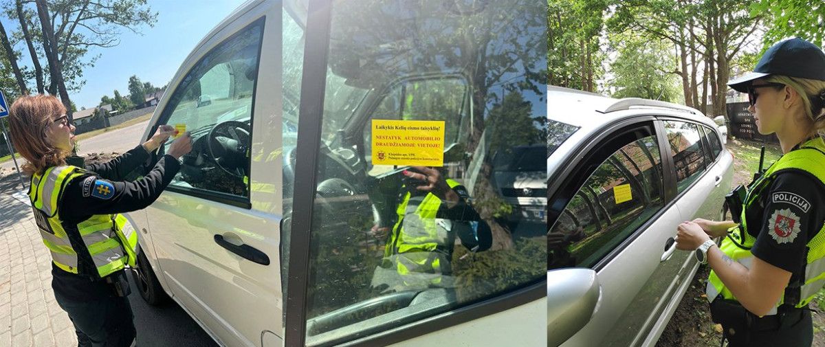 Vasarą Palangoje automobilių stovėjimas tampa opi problema
