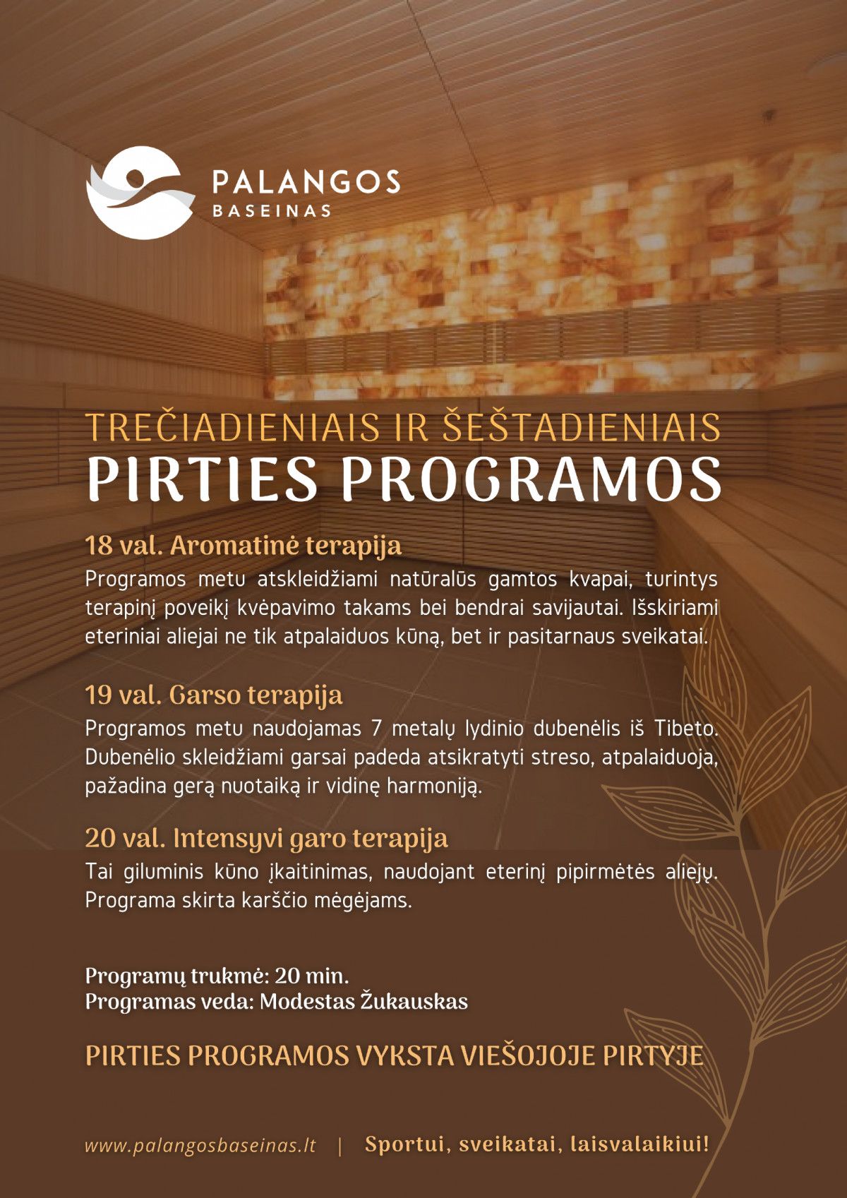 Palangos baseino pirties programos