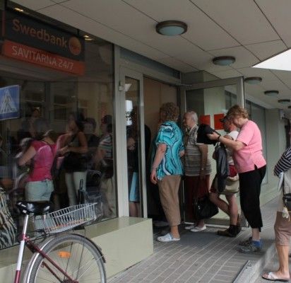 Nerimas dėl „Swedbank“ buvo pasiekęs ir Palangą