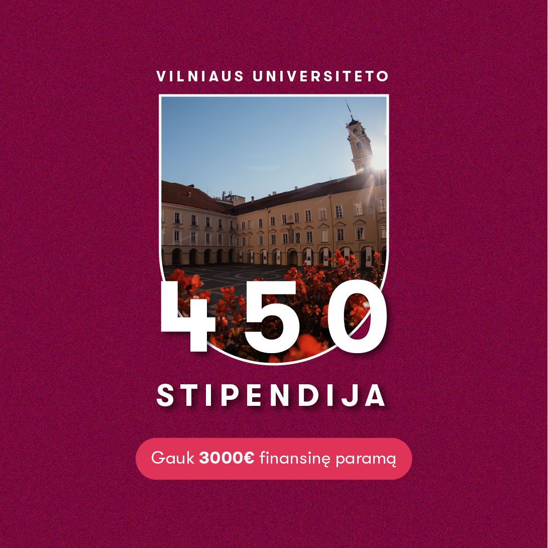 Vilniaus universiteto stipendija būsimiems studentams