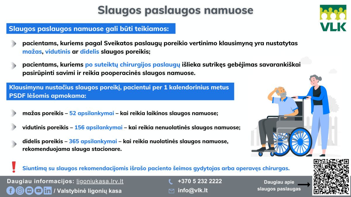 Ligonių kasos paaiškino slaugos paslaugų namuose tvarką