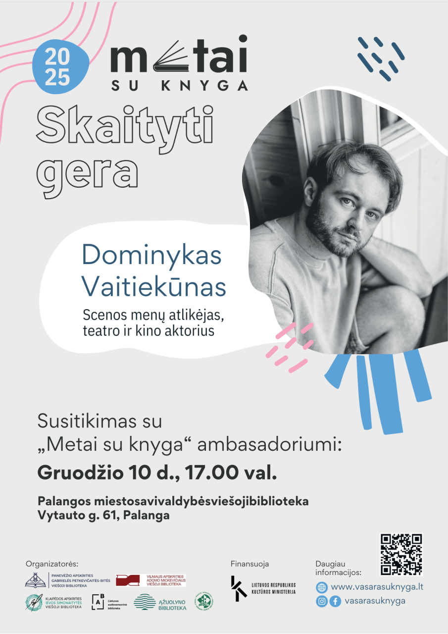 Susitikimas su Dominyku Vaitiekūnu Palangos viešojoje bibliotekoje