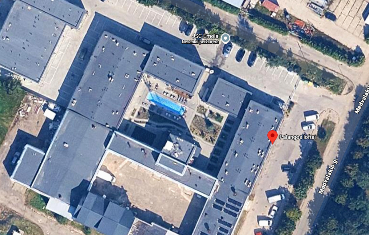 Palangos loftai. Google žemėlapio nuotrauka