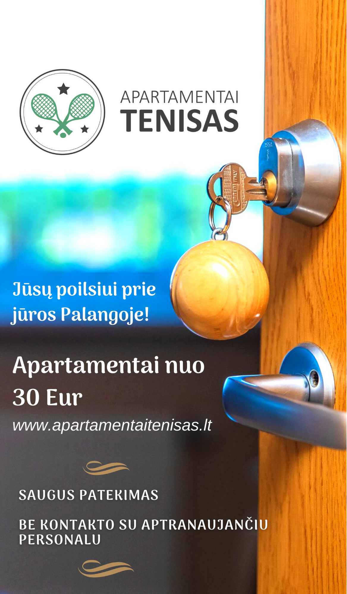 Apartamentai Palangoje prie jūros - nuo 30 Eur!