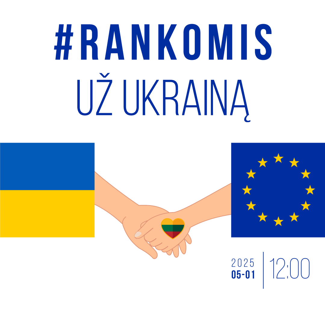Kviečiame prisidėti prie akcijos „Rankomis už Ukrainą“
