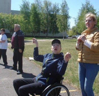 „Baltijos“ specialiosios klasės mokiniai dalyvavo sporto šventėje