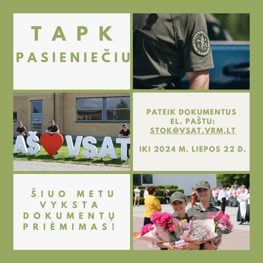 Kviečiame rinktis pasieniečio profesiją
