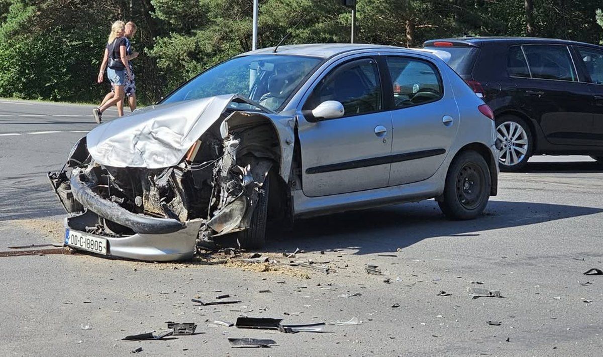 Avarija Palangoje. FOTO: ŠARŪNAS VAITKUS