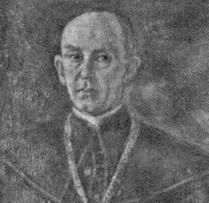 Palangos klebono prelato Juozapo Šniukštos portreto, saugomo Palangos bažnyčioje, fragmentas. D. Mukienės nuotr.