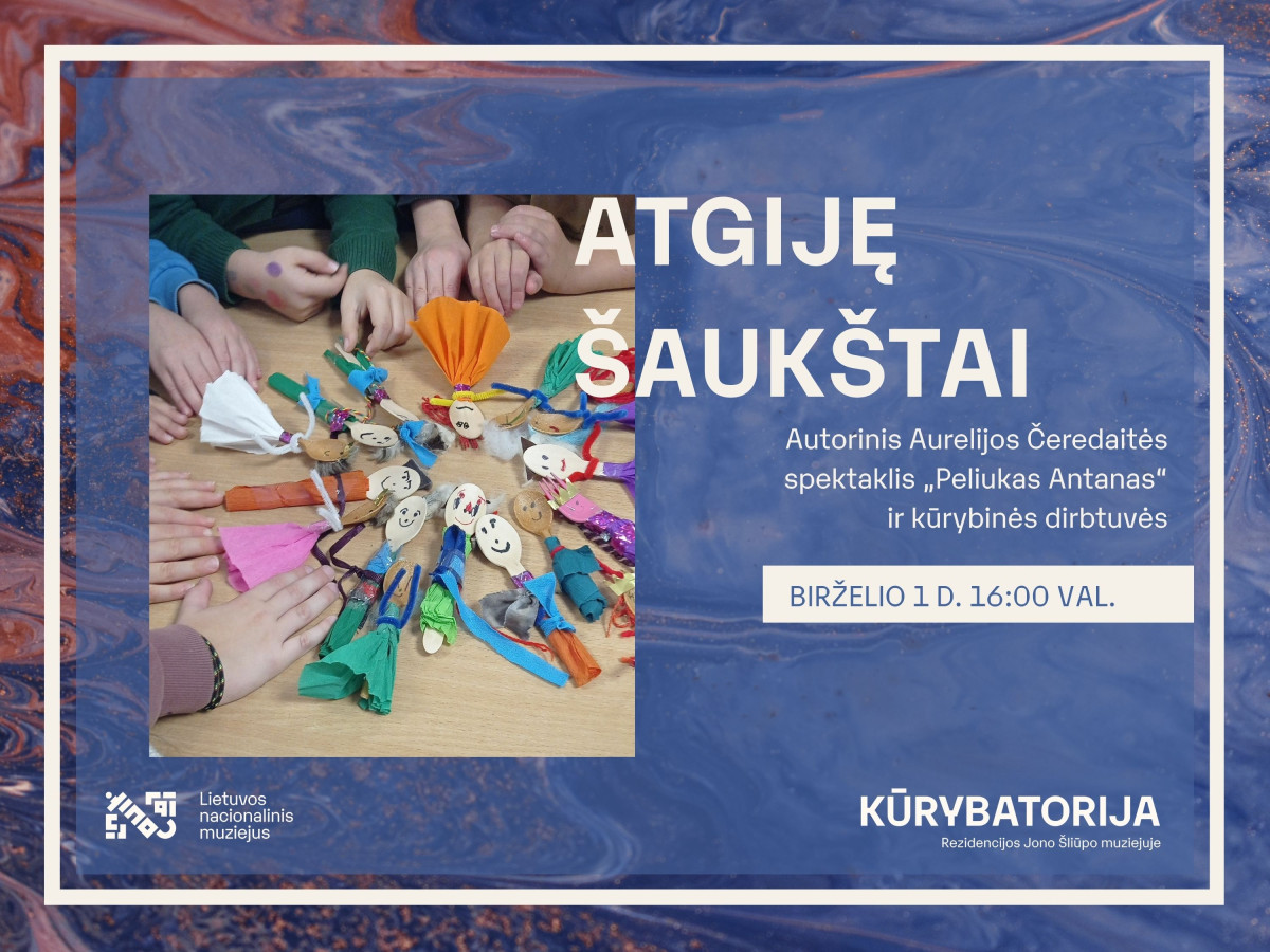 „Atgiję šaukštai“ – autorinis Aurelijos Čeredaitės spektaklis ir kūrybinės dirbtuvės | KŪRYBATORIJA