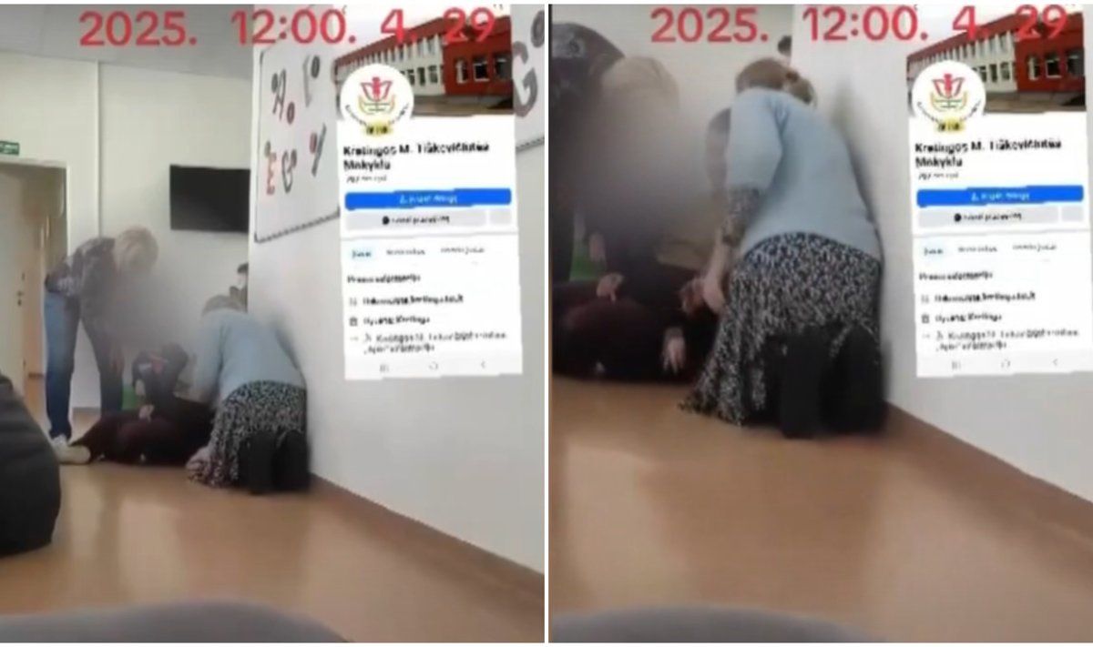 Kretingos mokykloje – skandalas dėl plaktuko prie neįgalaus vaiko. Foto: LNK