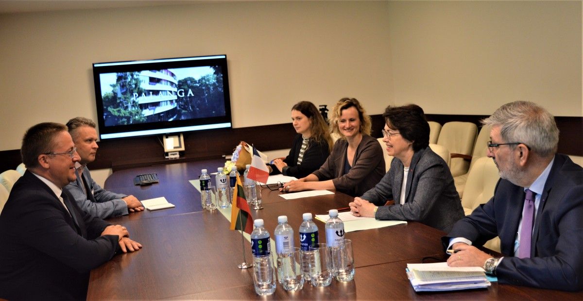 Savivaldybėje lankėsi Prancūzijos ambasadorė Lietuvoje Claire Lignieres-Counathe ir Prancūzų instituto Lietuvoje Jean-Marie Sani