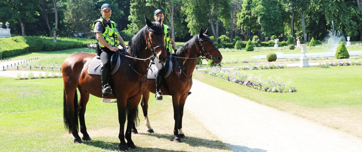 Palangoje viešąją tvarką palaiko ir raitoji policija