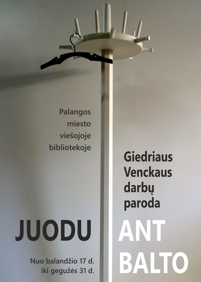 Bibliotekoje – Giedriaus Venckaus darbų paroda ,,Juodu ant balto”