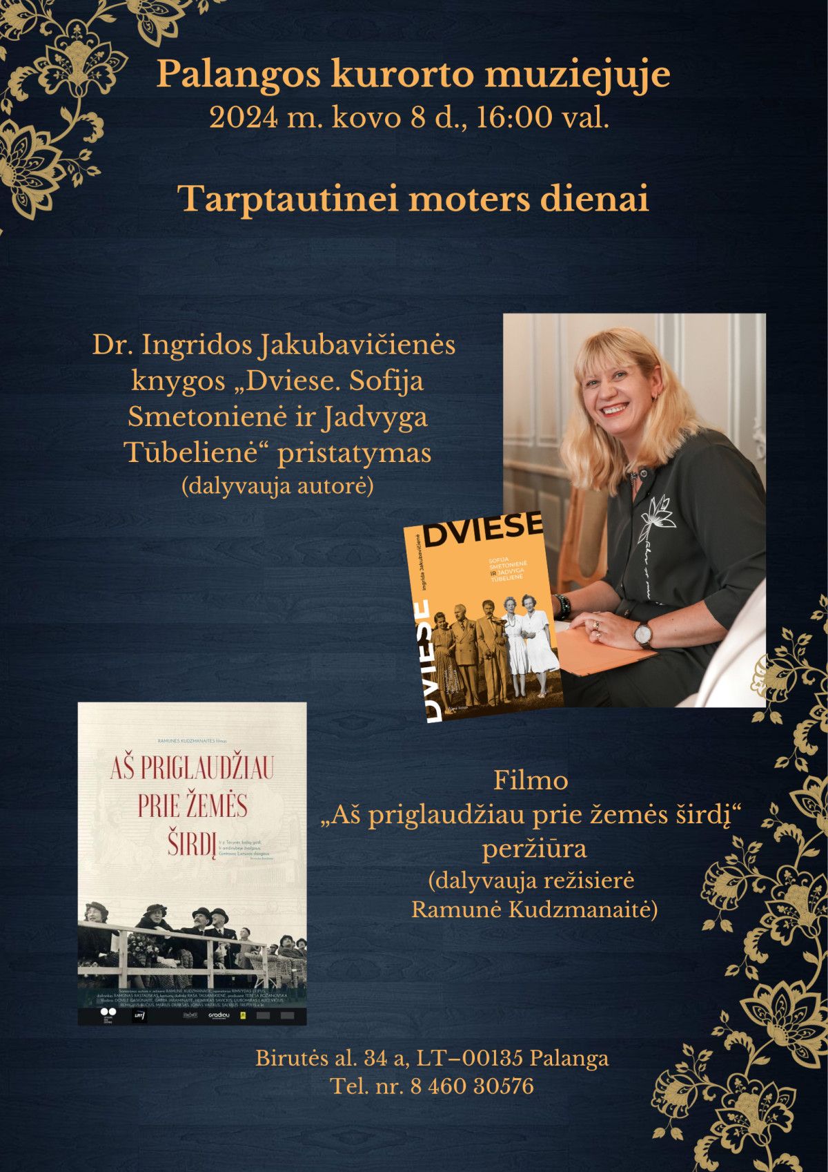 Tarptautinei moters dienai – knygos ir filmo apie Sofiją Smetonienę ir Jadvygą Tūbelienę pristatymas